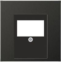 Лицевая панель Jung LS990 metal для 2-м. розетки USB/аудио антрацит картинка